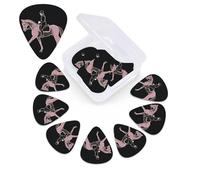 Dressage Dressage Rider Horse Guitar Picks 12 Pack, Thin, Medium & Heavy 3 Different Thickness Celluloid Guitar Pick with Organizer Box Abstract Art Pics Plectrum for Bass, Acoustic Electric Guitars