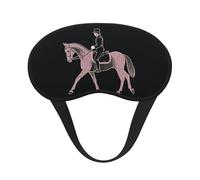Dressage Dressage Rider Horse Sleep Mask for Side Sleeper, Blackout Eye Mask for Women Men, Zero Pressure Sleeping Masks Soft Breathable Eye Cover Comfortable Blindfold Eyeshade for Night Sleep