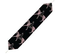 Dressage Dressage Rider Horse Table Runner for Dining Table, Short Plush Runners Washable & Durable Tablerunner Modern Home Decor for Wedding, Kitchen, Holiday 229*33cm
