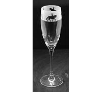 Dressage Horse Frieze Boxed 16cl Crystal Glass Champagne/Prosecco Flute