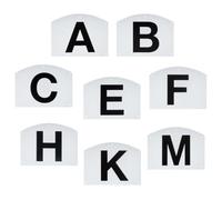 Dressage Letter Marks Kit - 8 Piece Position Signs, Durable Mounted Identification Panels, Easy Install Equine Equipment | Performance Coaching, Riding Lessons, Tournament Preparation