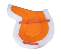 Dressage Saddle Pad Non Slip Soft Practical Bareback Horse Back Blanket Riding For Club Warm Up Daily Show For The Horse's Back(Orange)