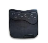 DRESSAGE square saddle pad. Tech Velvet with anti slip technology. Ultimate comfort for your horses back. (Classic Black, Medium/Large for saddles 17.5" - 19.5")