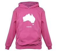 Dressdown Australia Silhouette - Childrens/Kids Pullover Hoodie - Candyfloss Pink - 9-11 Years
