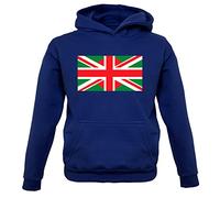 Dressdown Bangladesh Union Jack Flag - Childrens/Kids Pullover Hoodie - Oxford Navy - 9-11 Years