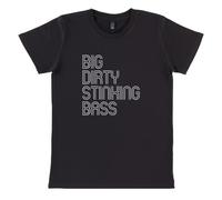 Dressdown Big Dirty Stinking Bass - Organic Women's Crewneck T-Shirt - Black - XXL
