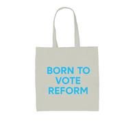 Dressdown Born To Vote Reform - 100% Cotton Tote Bag - Natural - One Size