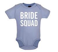 Dressdown Bride Squad - Organic Babygrow/Body suit - Dusty Blue - 3-6 Months