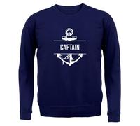 Dressdown Captain Anchor - Unisex Crewneck Sweater/Jumper - Oxford Navy - Large