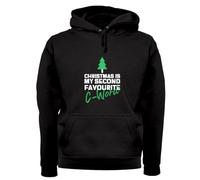 Dressdown Christmas Is My Second Favourite C-Word - Unisex Premium Hoodie/Hooded Top - Black - XS