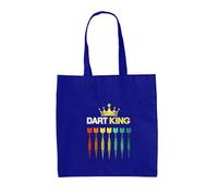 Dressdown Dart King - 100% Cotton Tote Bag - Bright Royal - One Size