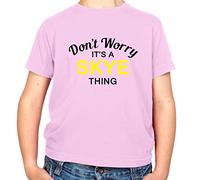 Dressdown Don't Worry It's a Skye Thing! - Childrens/Kids Crewneck T-Shirt - Light Pink - L (9-11 Years)