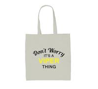 Dressdown Don't Worry It's A Viper Thing - 100% Cotton Tote Bag - Natural - One Size
