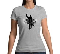 Dressdown Don't You Forget About Me - Womens Crewneck T-Shirt - Sports Grey - Large