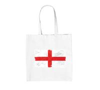 Dressdown England Grunge Style Flag - 100% Cotton Tote Bag - White - One Size