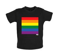 Dressdown Gay Pride - Organic Baby/Toddler T-Shirt - Black - 12-18 Months
