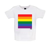 Dressdown Gay Pride - Organic Baby/Toddler T-Shirt - White - 6-12 Months