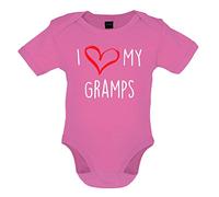 Dressdown I Love My Gramps - Organic Babygrow/Body suit - Bubble Gum Pink - 3-6 Months