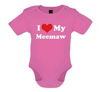 Dressdown I Love My Meemaw - Organic Babygrow/Body suit - Bubble Gum Pink - 0-3 Months