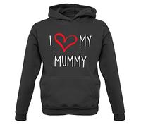 Dressdown I Love My Mummy - Childrens/Kids Pullover Hoodie - Jet Black - 1-2 Years