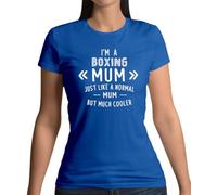 Dressdown I'm A Boxing Mum - Womens Crewneck T-Shirt - Royal Blue - XL