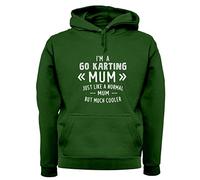 Dressdown I'm A Go Karting Mum - Unisex Premium Hoodie/Hooded Top - Bottle Green - Medium