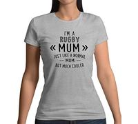 Dressdown I'm A Rugby Mum - Womens Crewneck T-Shirt - Sports Grey - XXL