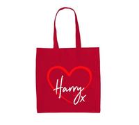 Dressdown Love Heart Harry Kiss - 100% Cotton Tote Bag - Classic Red - One Size