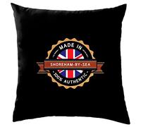 Dressdown Made In SHOREHAM-BY-SEA 100% Authentic - Cushion/Pillow (with Insert) - 41 x 41cm (16)" - Black - One Size