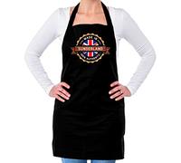 Dressdown Made In SUNDERLAND 100% Authentic - Unisex Adult Kitchen/BBQ Apron - Black - One Size