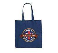 Dressdown Made In WHITLEY BAY 100% Authentic - 100% Cotton Tote Bag - French Navy - One Size