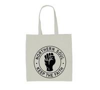 Dressdown Northern Soul Keep The Faith - 100% Cotton Tote Bag - Natural - One Size