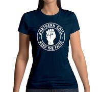 Dressdown Northern Soul Keep The Faith - Womens Crewneck T-Shirt
