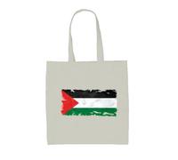 Dressdown Palestine Grunge Style Flag - 100% Cotton Tote Bag - Natural - One Size