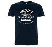 Dressdown Quints Fishing Trips - Organic Men's/Unisex T-Shirt - Navy - 3XL