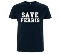 Dressdown Save Ferris Slogan - Organic Men's/Unisex T-Shirt - Navy - L
