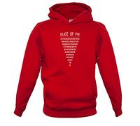Dressdown Slice of Pi - Childrens/Kids Pullover Hoodie - Fire Red - 12-13 Years