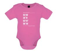 Dressdown Stadium Coordinates Evertonians - Organic Babygrow/Body suit - Bubble Gum Pink - 3-6 Months