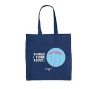 Dressdown Things I Think About: Netball - 100% Cotton Tote Bag - French Navy - One Size