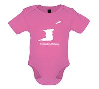 Dressdown Trinidad and Tobago Silhouette - Organic Babygrow/Body suit - Bubble Gum Pink - 3-6 Months
