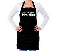 Dressdown You Can Call Me Mrs Elba - Unisex Adult Kitchen/BBQ Apron - Black - One Size