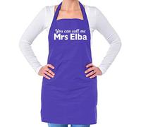 Dressdown You Can Call Me Mrs Elba - Unisex Adult Kitchen/BBQ Apron - Purple - One Size