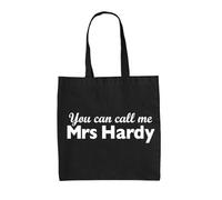 Dressdown You Can Call Me Mrs Hardy - 100% Cotton Tote Bag - Black - One Size