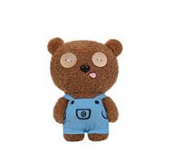 (Dressed, 35CM/13.78in) Minions Tim Bear Plush Toy Banana Dressed Cartoon Teddy Bear Doll Ornament Gift