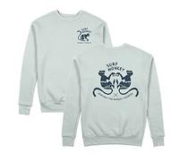 DRESSED IN MUSIC PLAY WITH ME Classic Crew Neck Sweatshirt with Print Surf Monkey®, Ice, L