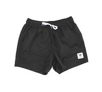 Dressed in Music Play with ME Men's Short Quick-Dry Swim Trunks - Surf Monkey® Volley, Black/White, M