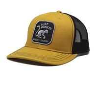 DRESSED IN MUSIC PLAY WITH ME Trucker Cap for Men/Women - Surf Monkey® - Adjustable Baseball Cap - One Size - 6-Sided Trucker Model - Embroidered Patch (Mustard)