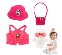 Dressed Plush Duck Toy - Plush Duck With Clothes & Accessories | Removable Plush Duck Costume, Soft Plush Toy With Clothes And Hats, Custom Animal Toy For Decor