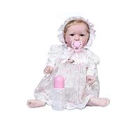 Dressed Silicone Toddler Doll 55cm Poseable Baby Doll with Bottle and Pacifier for Kids Play Parent-Child Activities Role-Playing Birthday
