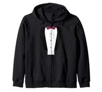 Dressed to Impress : Tuxedo Design Zip Hoodie